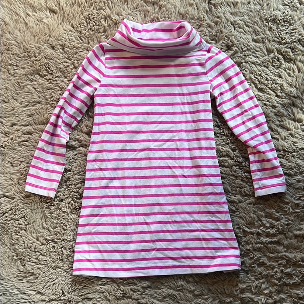 Crewcuts by JCrew Pink and White Striped Dress